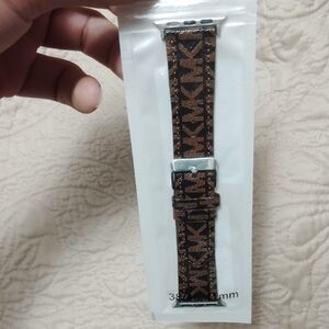 Brown Patterned Watch Band